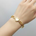 Golden Hearts Bangle