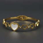 Golden Hearts Bangle - Image 3