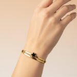Midnight Clover Bangle
